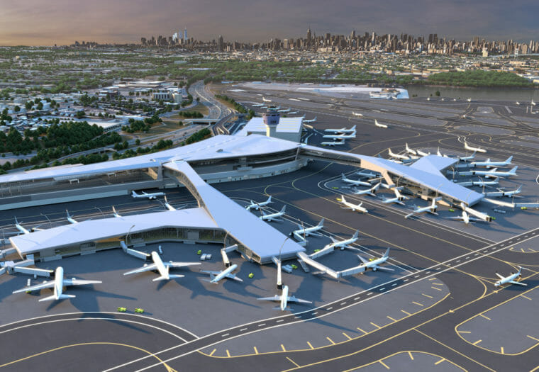 LaGuardia's Terminal B Opens Primary Gates and Wins World Architecture News Award Arora Engineers